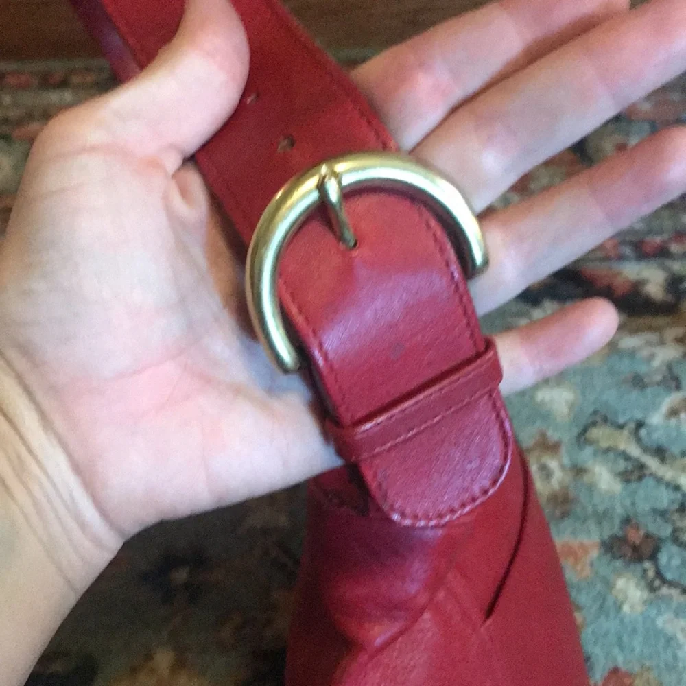 Vintage Cherry Red Coach Purse - Picture 6 of 16